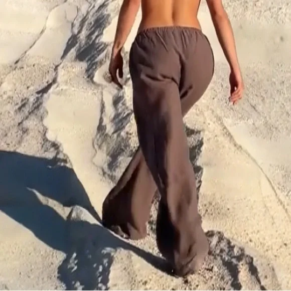 Djerf Linen Pants Brown - Picture 9 of 12